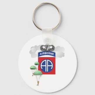 82nd Airborne, Paratroopers, Senior Jump Wings Keychain