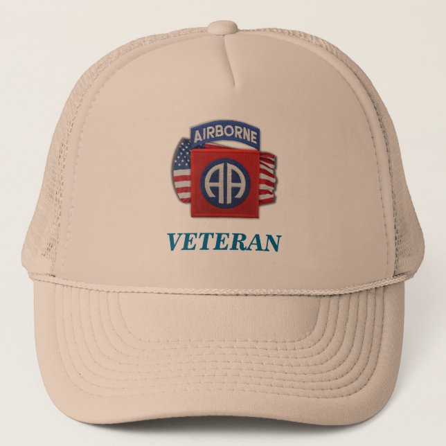 82nd airborne patch veterans Fort Bragg vets hat (Front)