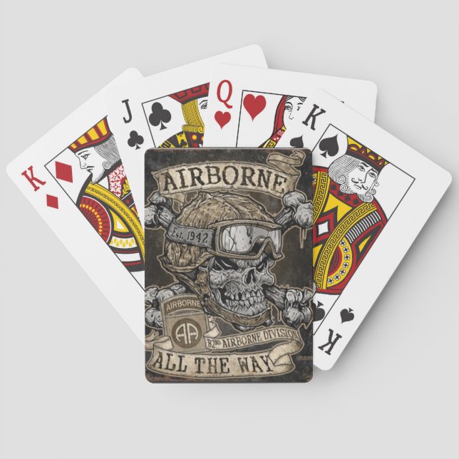 82nd Airborne Playing cards (Back)