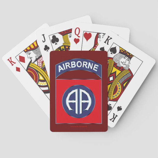 82nd Airborne Playing Cards (Back)