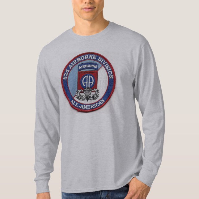 82nd Airborne Proud Service Men and Women T-Shirt (Front)