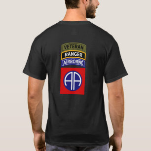 82nd Airborne Ranger Veteran Tab Patch T-Shirt