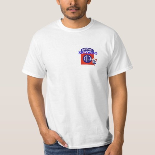 82nd Airborne RECONDO White Tee_Shirt T_Shirt