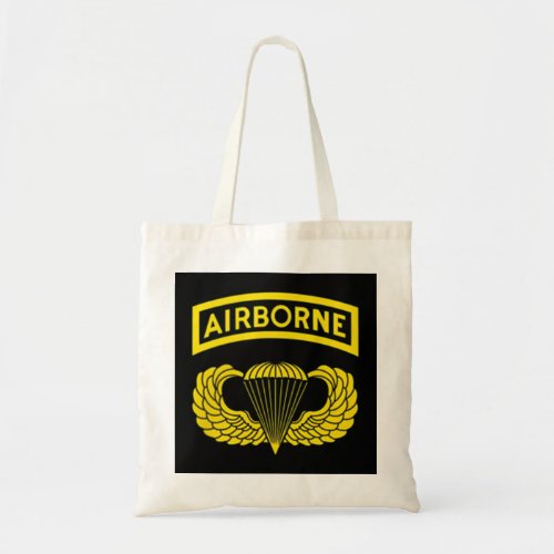 82nd Army Airborne Division Paratrooper  Veterans Tote Bag