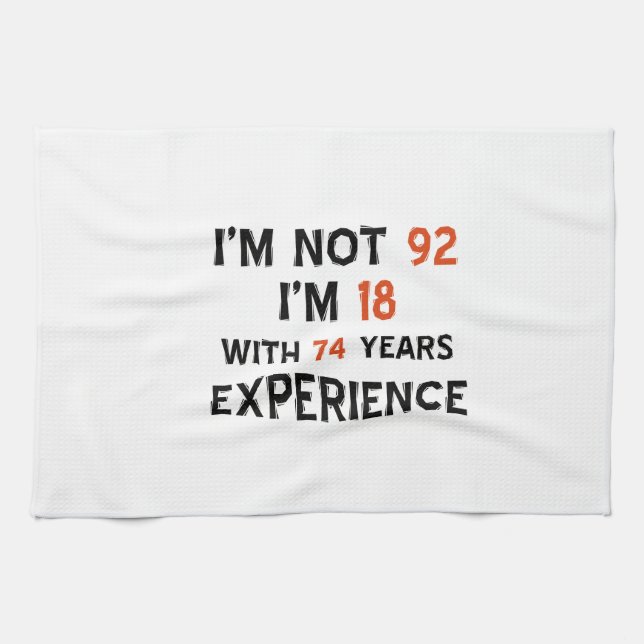 82nd birthday designs kitchen towel (Horizontal)