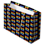 [ Thumbnail: 82nd Birthday: Fun Rainbow Event Number 82 Pattern Gift Bag ]