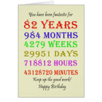 82nd Birthday Milestones