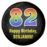 [ Thumbnail: 82nd Birthday - Rainbow Spectrum Pattern Number 82 ]