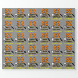 82nd Birthday: Spooky Halloween Theme, Custom Name Wrapping Paper<br><div class="desc">This scary and spooky Halloween birthday themed wrapping paper design features a large number "82". It also features the message "HAPPY BIRTHDAY, ", and a customizable name. There are also depictions of a ghost and a bat on the front. Wrapping paper like this might be a fun way to wrap...</div>