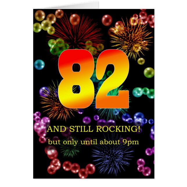 82nd Birthday Still Rocking Cards (Front)