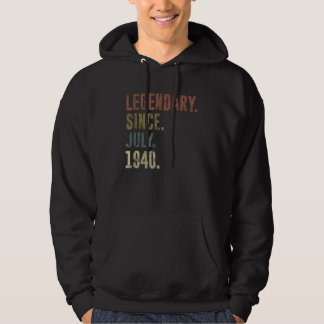 82nd Birthday Vintage Legendary Since July 1940 Hoodie