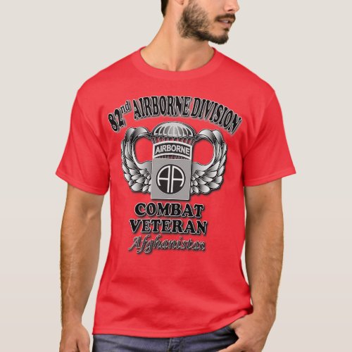 82nd Combat Veteran Afghanistan T_Shirt