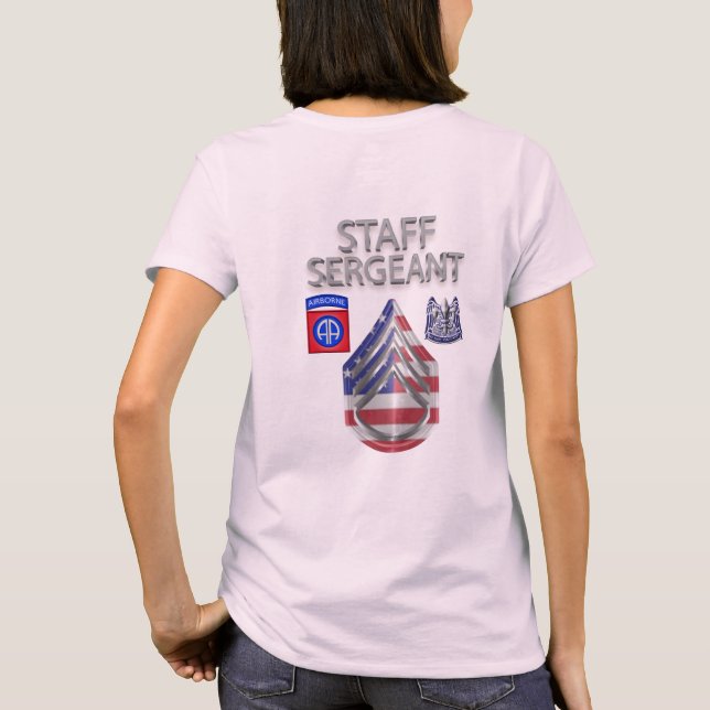 82nd Division Brigade Staff Sergeant T-Shirt (Back)