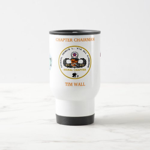 82nd Signal Paratrooper coffee guzzler Travel Mug