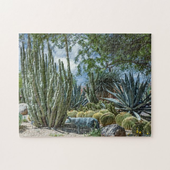 8393-Desert Cactus Garden Jigsaw Puzzle (Horizontal)