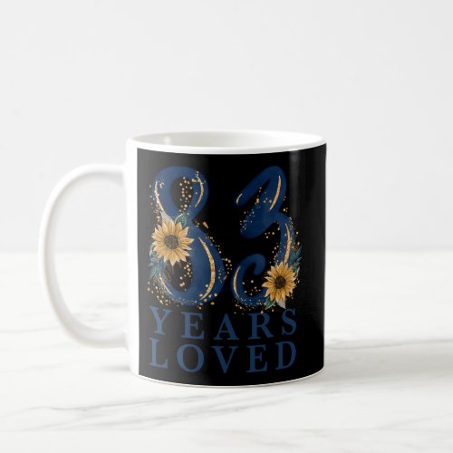 83 Grandma 83Rd Party 83 Years Loved Coffee Mug