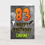 [ Thumbnail: 83rd Birthday: Eerie Halloween Theme + Custom Name Card ]