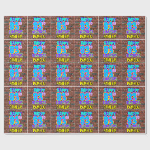 83rd Birthday: Fun, Urban Graffiti Inspired Look Wrapping Paper