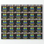 [ Thumbnail: 83rd Birthday: Rainbow “83“; Custom Photos & Name Wrapping Paper ]