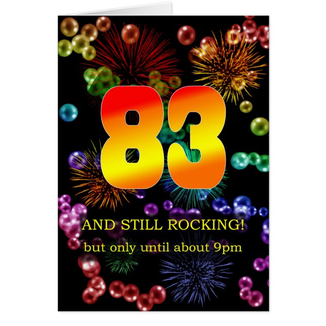 83rd Birthday Still Rocking Cards (Front)