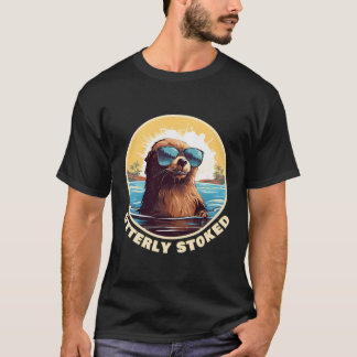 841 Surfing Otter 841 Otterly Stoked California Ot T-Shirt