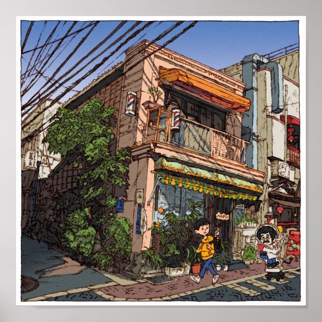 84:Barber Harutan/Kichijoji Poster (Front)