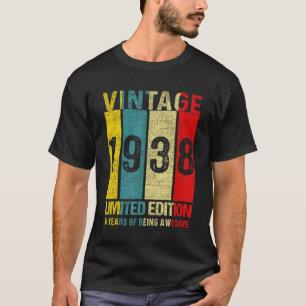 84 Birthday  Vintage 1938  84 Year Old T-Shirt