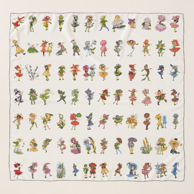 84 Flower Children Poster Scarf (Front)