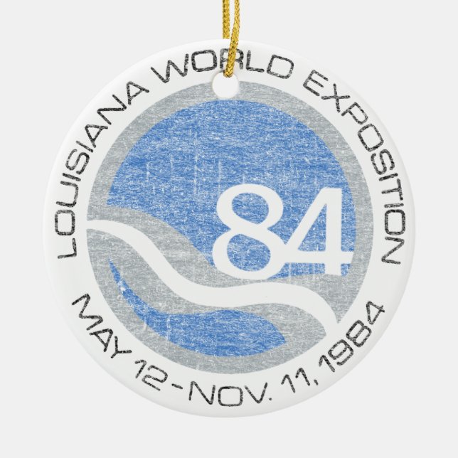 84 Worlds Fair Ceramic Ornament (Front)