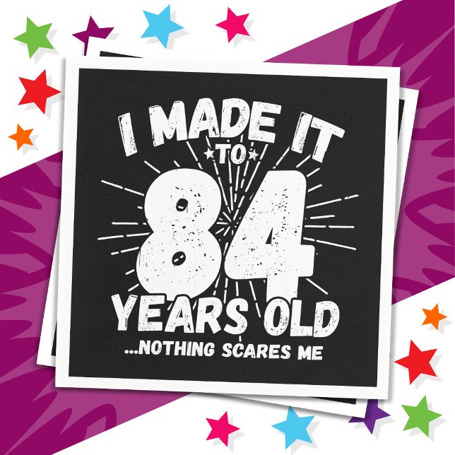 84 Year Old Sarcastic Meme Funny 84th Birthday Napkins (Creator Uploaded)