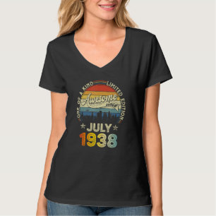 84 Years Old Boys Girls Awesome Since July 1938 T-Shirt