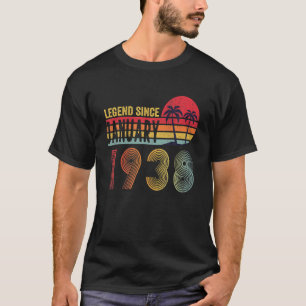 84 Years Old Retro Birthday Legend Since January 1 T-Shirt