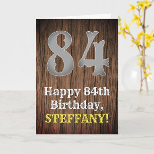 84th Birthday: Country Western Inspired Look, Name Card