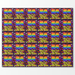 [ Thumbnail: 84th Birthday: Loving Hearts Pattern, Rainbow # 84 Wrapping Paper ]
