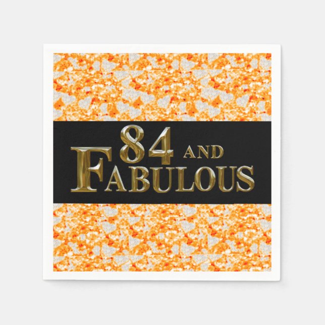 84th Birthday  Napkins (Front)