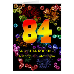 84th Birthday Still Rocking Cards