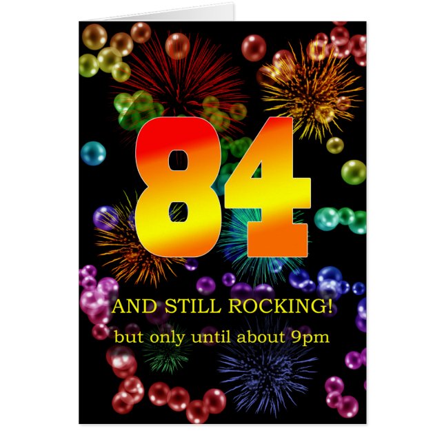 84th Birthday Still Rocking Cards (Front)