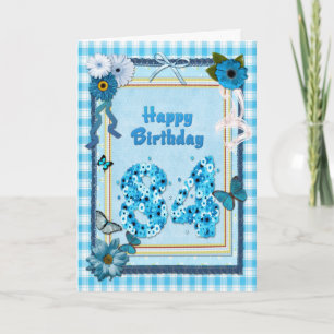 84th  Birthday with a scrapbook effect Card