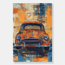 855 Abstract, Rustic Elegance