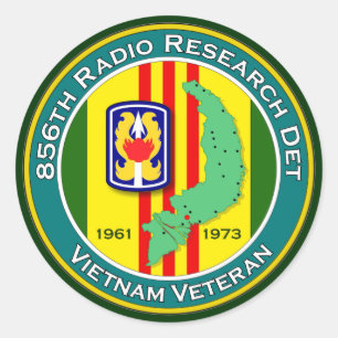 856th RRD 1 - ASA Vietnam Classic Round Sticker