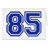 85 - number (Front Horizontal)