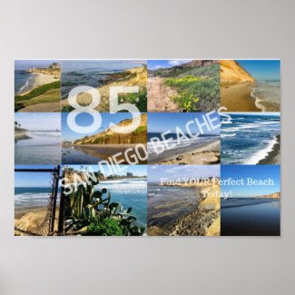 85 San Diego Beaches Poster