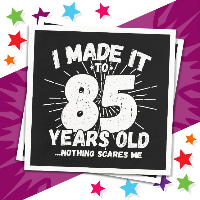 85 Year Old Sarcastic Meme Funny 85th Birthday Napkins (Creator Uploaded)