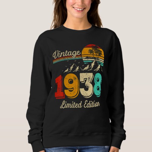 85 Year Old  Vintage 1938  85th Birthday 1 Sweatshirt