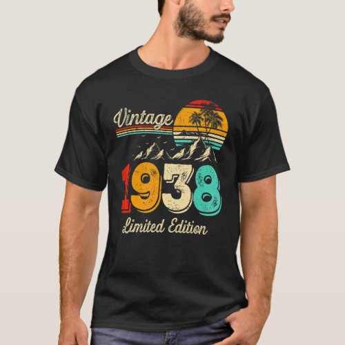 85 Year Old  Vintage 1938  85th Birthday 1 T_Shirt