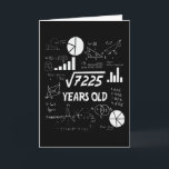 85 Years Old Bday Math Teacher 85th Birthday Gift Card<br><div class="desc">Celebrate birthdays with a clever twist! This funny math design uses equations and square roots to reveal the age, making it the perfect choice for math lovers, teachers, students, and geeks who enjoy a good nerdy joke. Great for milestone birthdays, classroom celebrations, or anyone who appreciates clever humor mixed with...</div>