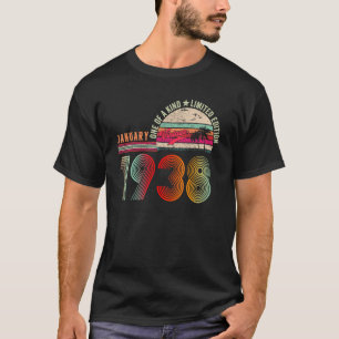 85 Years Old Vintage January 1938 85th Birthday T-Shirt