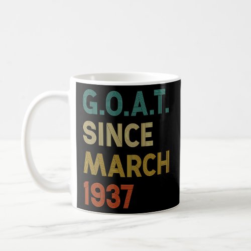 85th Birthday 85 Years Old Goat Since March 1937  Coffee Mug