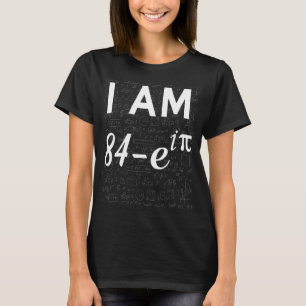85th birthday 85 years old math geek Euler identit T-Shirt