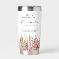 85th Birthday August Birth Flower Custom Gift